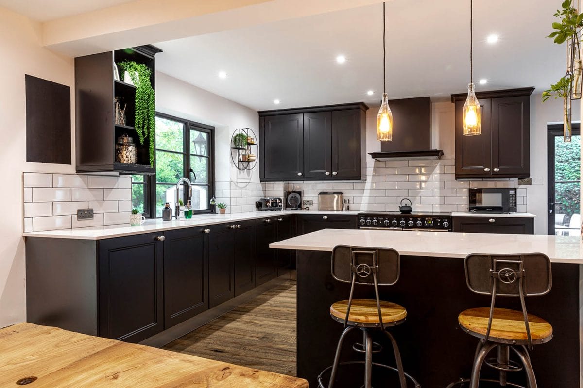 Monochrome Shaker Kitchen