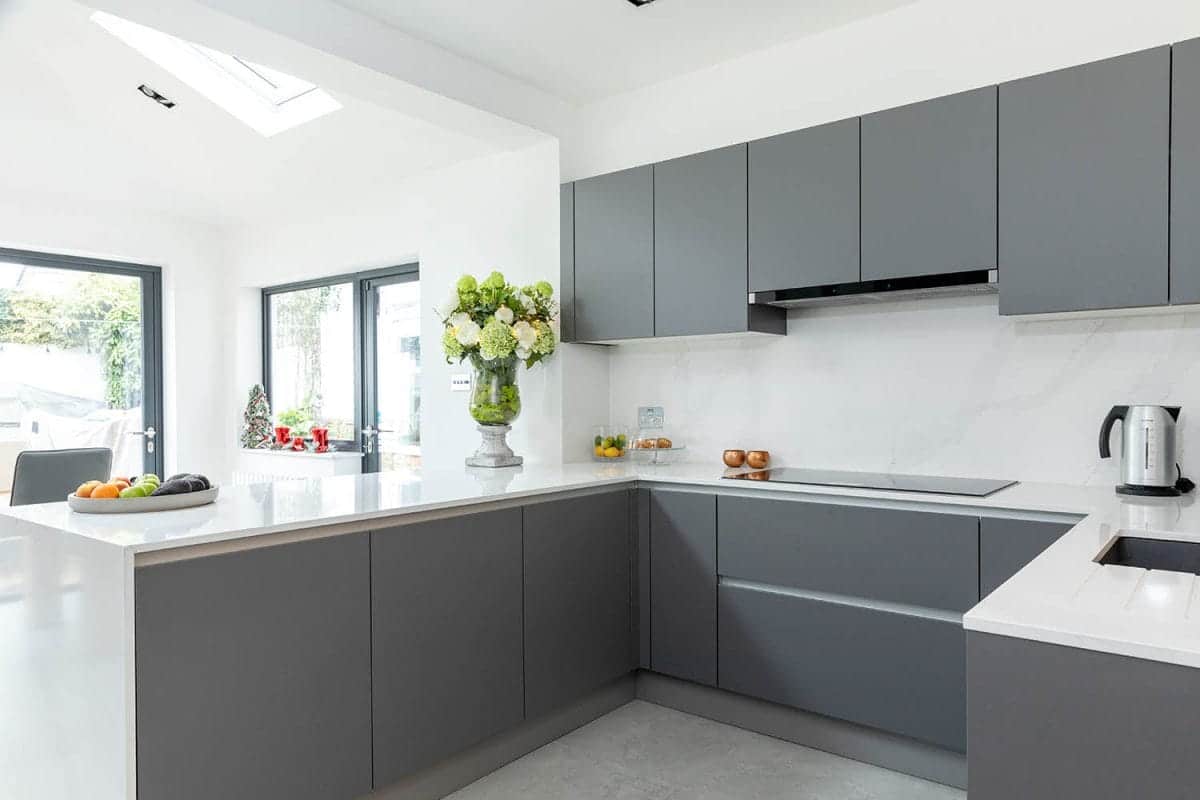 Grey Handleless Kitchen
