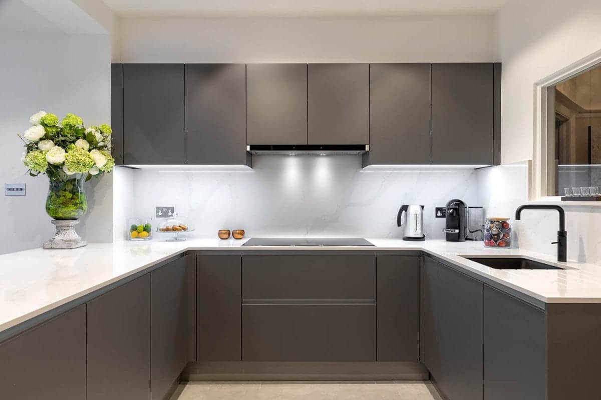Grey Handleless Kitchen