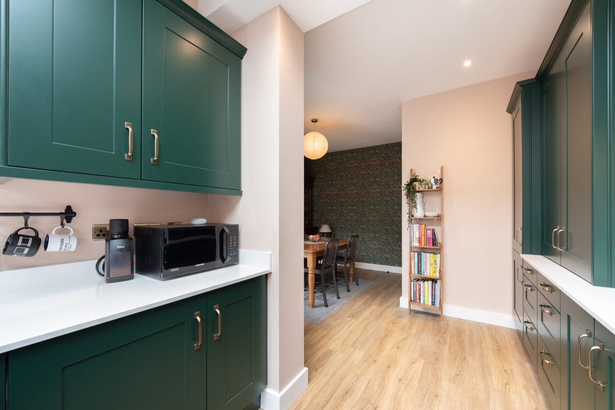 Traditional Racing Green Kitchen Ebstone Kitchens