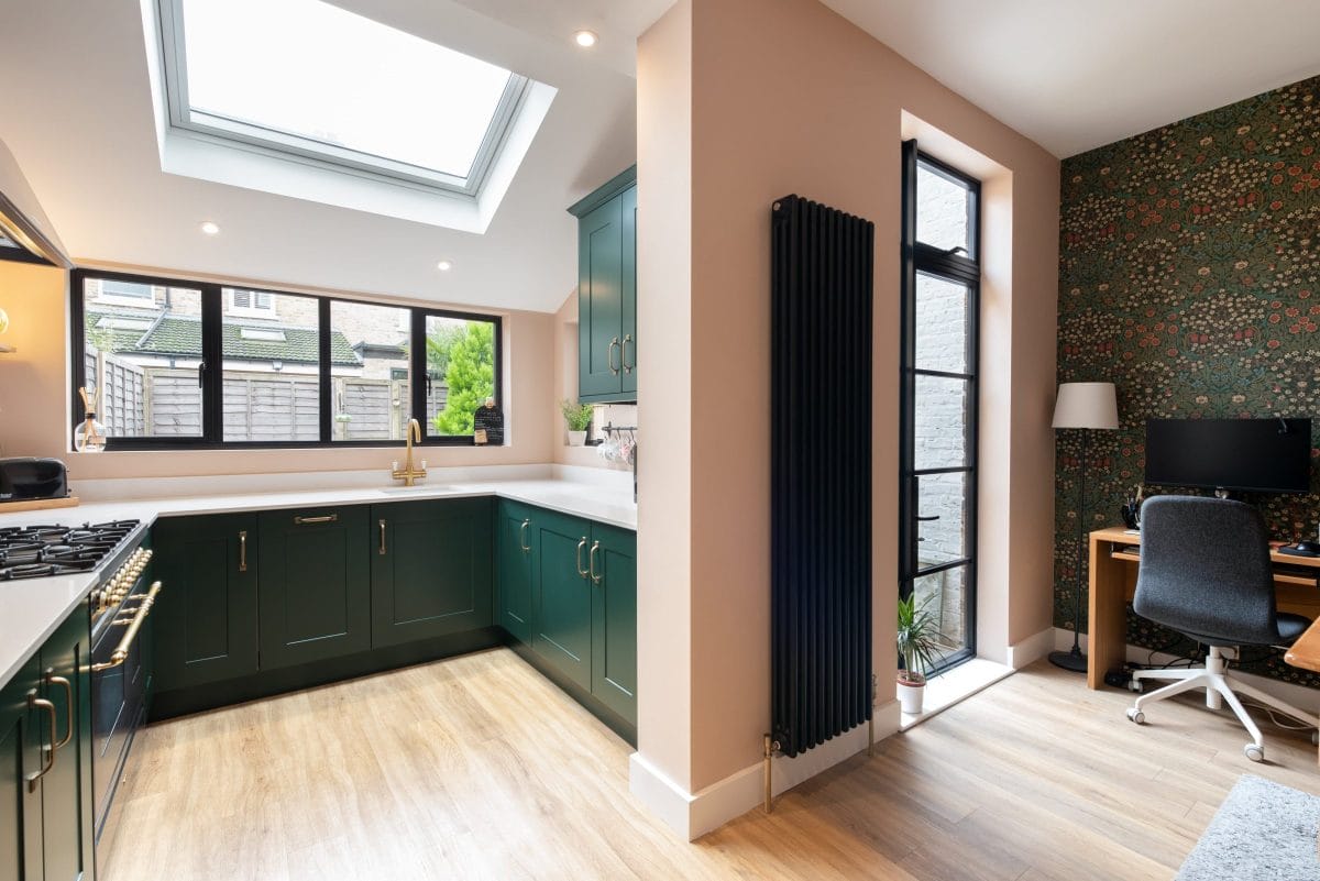 Traditional Racing Green Kitchen Ebstone Kitchens