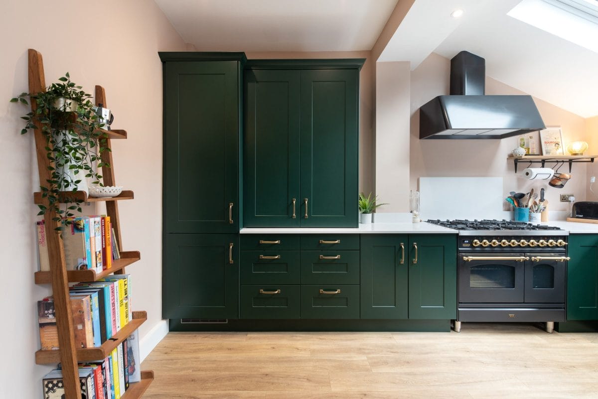 Traditional Racing Green Kitchen Ebstone Kitchens